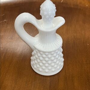 Fenton Hobnail Milk Glass Cruet